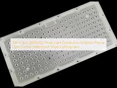 156 In 1pcs 2835LED's Drie lichtverdelingsschema's Precise Light Control Waterdicht Straatverlichting Lens