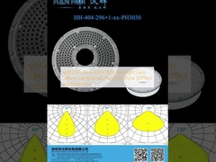 φ263.03×9mm UFO High Bay Light Lens 296pcs Lampkralen Precision Optic Control Industria Lens