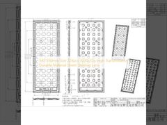 345*130mm Afmeting 224 stuks 3030LED's Hoge Lichtdoorlatendheid Duurzaam Materiaal Straatverlichting Lens